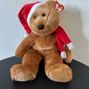 Vintage - Ty Plush Christmas Teddy Bear - Beanie Baby “1997 Christmas Teddy”